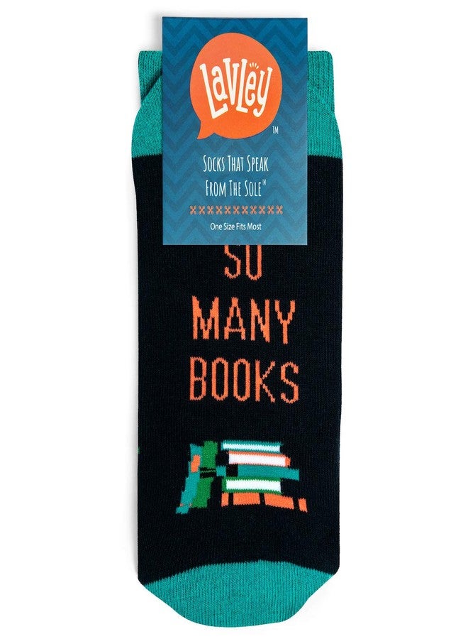 Lavley Book and Reading Socks for Adults - Funny Gifts for Reader - Unisex for Men and Women, One Size (US, Alpha, One Size, Regular, Regular, So Many Books So Little Time) - Image 5